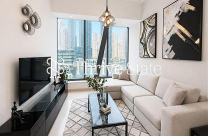 Apartment - 1 Bedroom - 2 Bathrooms for rent in Silverene Tower B - Silverene - Dubai Marina - Dubai