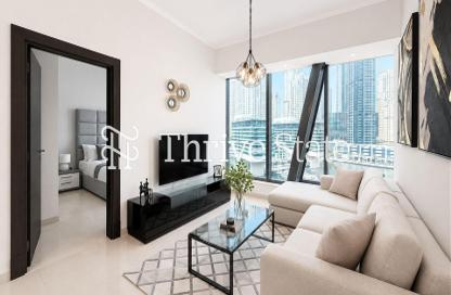 Apartment - 1 Bedroom - 2 Bathrooms for rent in Silverene Tower B - Silverene - Dubai Marina - Dubai