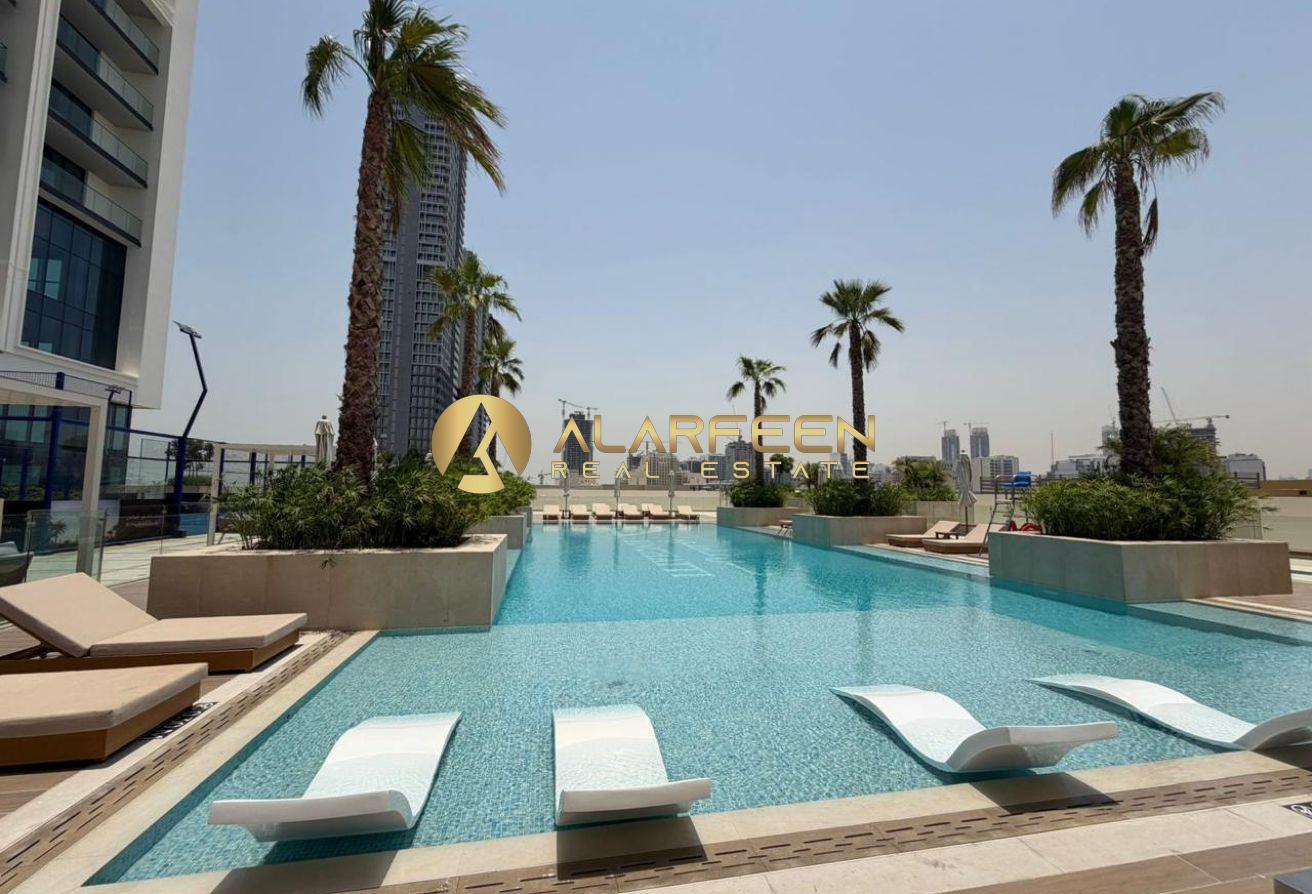 Furnished Studio |Binghatti Apex |City & Pool View photo 9