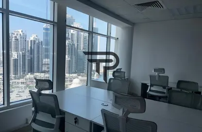 Office Space - Studio - 1 Bathroom for rent in Clover Bay Tower - Business Bay - Dubai