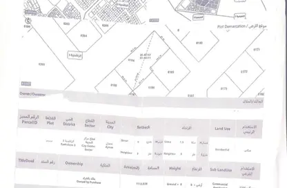 Land - Studio for sale in Al Rashidiya 3 - Al Rashidiya - Ajman