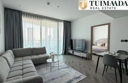 شقة - غرفة نوم - 1 حمام للايجار في بنينسولا ثري - بنينسولا - الخليج التجاري - دبي