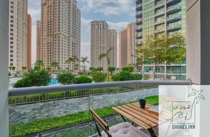شقة - غرفة نوم - 2 حمامات للايجار في رصيف المينا - مارينا وارف - دبي مارينا - دبي
