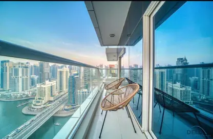 Apartment - 1 Bedroom - 2 Bathrooms for sale in Continental Tower - Dubai Marina - Dubai