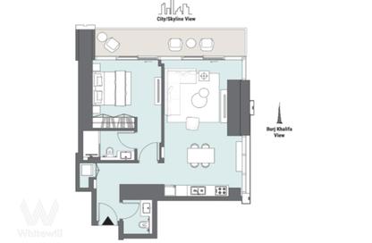 Apartment - 1 Bedroom - 1 Bathroom for sale in Peninsula Four - Peninsula - Business Bay - Dubai
