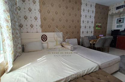 Apartment - Studio - 1 for rent in Orient Tower 1 - Orient Towers - Al Bustan - Ajman