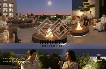 شقة - 3 غرف نوم - 4 حمامات للبيع في برج موجان - طريق كورنيش عجمان - عجمان