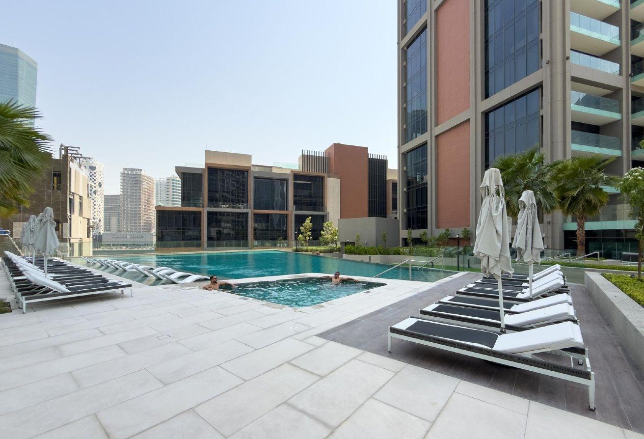 Studio | Canal View & Burj Khalifa photo 29