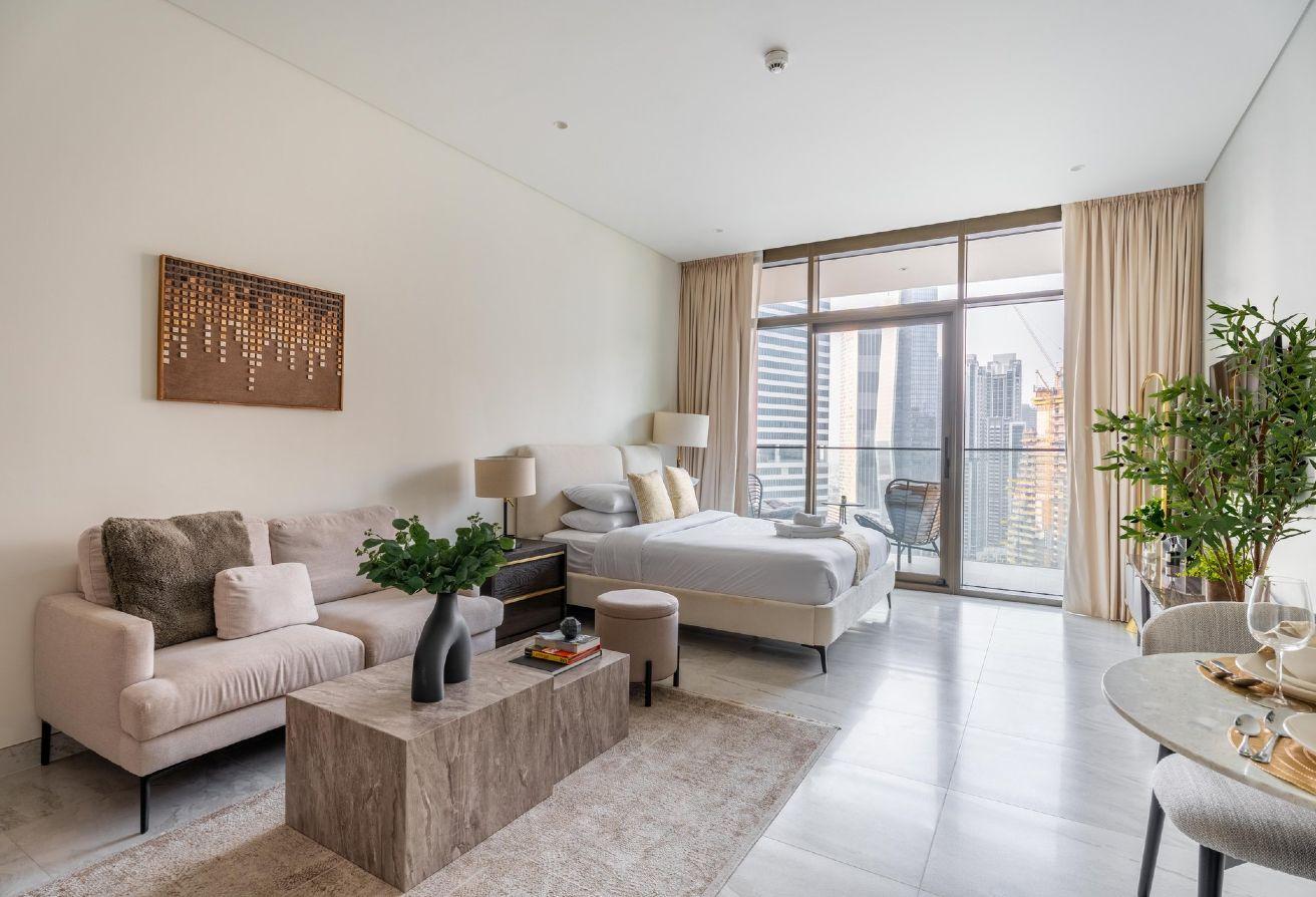 Studio | Canal View & Burj Khalifa photo 12