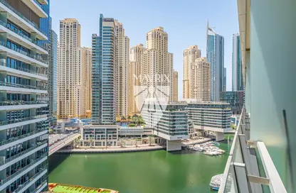Apartment - 1 Bedroom - 2 Bathrooms for sale in Silverene Tower B - Silverene - Dubai Marina - Dubai