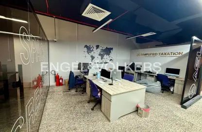 Office Space - Studio - 1 Bathroom for rent in The Prism - Business Bay - Dubai
