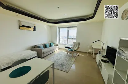 Apartment - 1 Bedroom - 1 Bathroom for rent in Corniche Tower - Ajman Corniche Road - Ajman