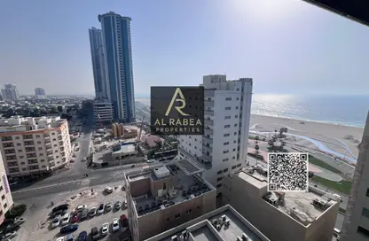 Apartment - 1 Bedroom - 2 Bathrooms for rent in Corniche Tower - Ajman Corniche Road - Ajman