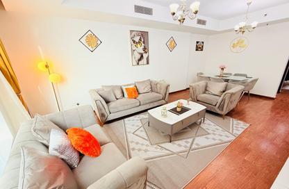 Apartment - 2 Bedrooms - 2 Bathrooms for rent in Beach Tower 2 - Al Khan Lagoon - Al Khan - Sharjah