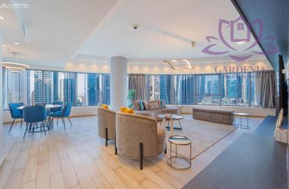Apartment - 3 Bedrooms - 3 Bathrooms for rent in Time Place Tower - Dubai Marina - Dubai