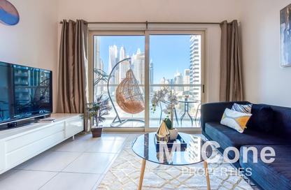 Apartment - 1 Bedroom - 2 Bathrooms for rent in Marina View Tower B - Marina View - Dubai Marina - Dubai