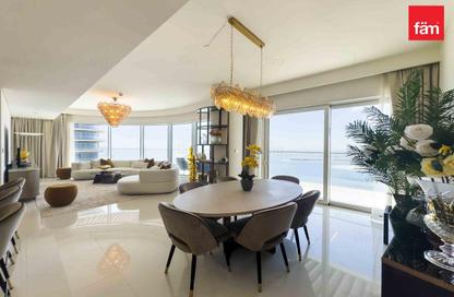 Apartment - 3 Bedrooms - 4 Bathrooms for rent in Grand Bleu Tower 1 - Emaar Beachfront - Dubai Harbour - Dubai