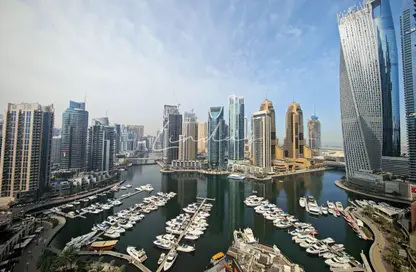 شقة - 3 غرف نوم - 5 حمامات للايجار في برج الفيروز - ابراج مارينا - دبي مارينا - دبي