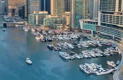 شقة - غرفة نوم - 2 حمامات للايجار في برج التألق 1 - أبراج البريق - دبي مارينا - دبي