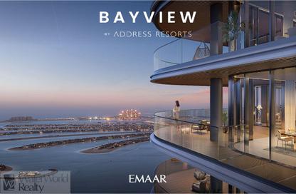 Apartment - 3 Bedrooms - 4 Bathrooms for sale in Bayview Tower 1 - Bayview - Emaar Beachfront - Dubai Harbour - Dubai