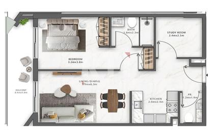 Apartment - 1 - 2 for sale in Trafford Residence - Residential District - Dubai South (Dubai World Central) - Dubai Apartment - 1 - 2 for sale in Trafford Residence - Residential District - Dubai South (Dubai World Central) - Dubai