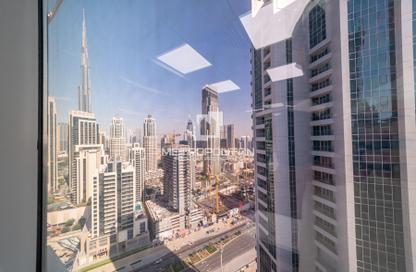 Office Space - Studio - 1 Bathroom for rent in Clover Bay Tower - Business Bay - Dubai