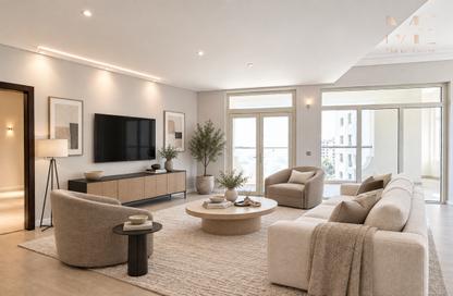 Apartment - 3 - 4 for rent in Al Tamr - Shoreline Apartments - Palm Jumeirah - Dubai