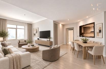 Apartment - 3 - 4 for rent in Al Tamr - Shoreline Apartments - Palm Jumeirah - Dubai