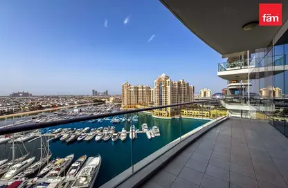 Apartment - 3 Bedrooms - 4 Bathrooms for rent in Oceana Pacific - Oceana - Palm Jumeirah - Dubai