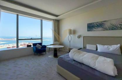Apartment - Studio - 1 for rent in The Palm Tower - Palm Jumeirah - Dubai
