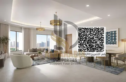 Apartment - 2 Bedrooms - 3 Bathrooms for sale in Tower C1 - Ajman Pearl Towers - Ajman Downtown - Ajman
