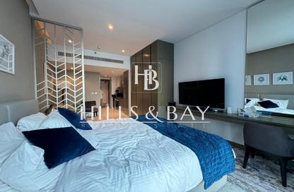 Apartment - Studio - 1 Bathroom for rent in Damac Maison Prive B - Damac Maison Prive - Business Bay - Dubai