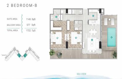 Apartment - 2 - 3 for sale in Moonstone Residences Interiors - Al Marjan Island - Ras Al Khaimah