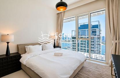 Apartment - 1 - 1 for rent in Grand Bleu Tower 2 - Grand Bleu - Emaar Beachfront - Dubai Harbour - Dubai