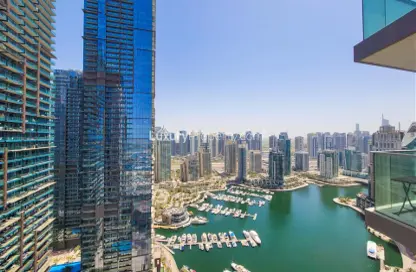 Apartment - 3 Bedrooms - 4 Bathrooms for rent in Damac Heights - Dubai Marina - Dubai