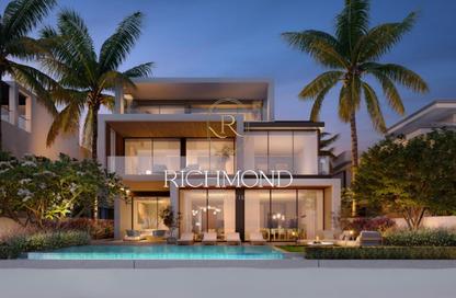 Villa - 5 - 6 for sale in Villa Azure Blue Frond A - Villa Azure Blue - The Beach Collection Villas - Palm Jebel Ali - Dubai