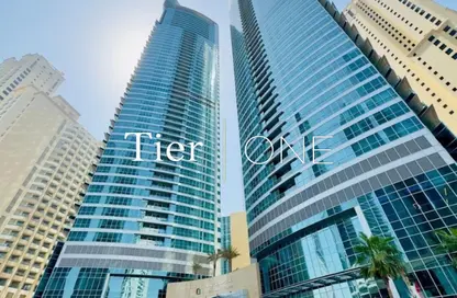 Apartment - 2 Bedrooms - 2 Bathrooms for rent in Al Fattan Marine Tower - Al Fattan Marine Towers - Jumeirah Beach Residence - Dubai