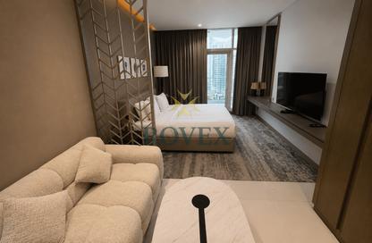 Apartment - Studio - 1 Bathroom for rent in Damac Maison Prive B - Damac Maison Prive - Business Bay - Dubai