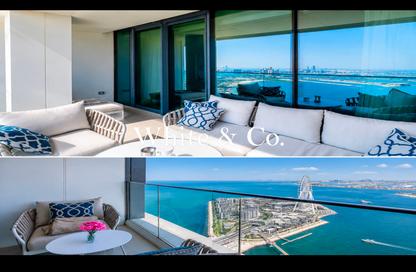 Apartment - 3 - 4 for rent in Jumeirah Gate Tower 1 - The Address Jumeirah Resort and Spa - Jumeirah Beach Residence - Dubai