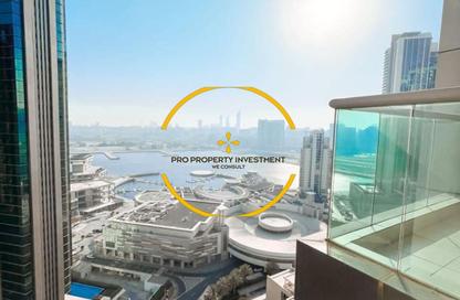 Apartment - 1 - 2 for rent in Marina Blue Tower - Marina Square - Al Reem Island - Abu Dhabi