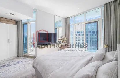 Apartment - Studio - 1 Bathroom for rent in Damac Maison Prive A - Damac Maison Prive - Business Bay - Dubai