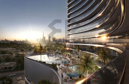 Apartment - 1 - 1 for sale in Binghatti Skyflame 2 - Binghatti Skyflame - Majan - Dubai