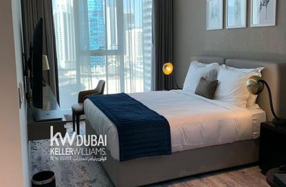 Apartment - Studio - 1 Bathroom for rent in Damac Maison Prive A - Damac Maison Prive - Business Bay - Dubai