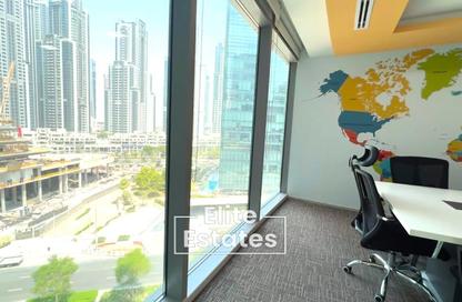 Business Centre - Studio - 2 Bathrooms for rent in The Binary Tower - Business Bay - Dubai