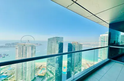 Apartment - 3 Bedrooms - 6 Bathrooms for rent in Al Fattan Marine Tower - Al Fattan Marine Towers - Jumeirah Beach Residence - Dubai