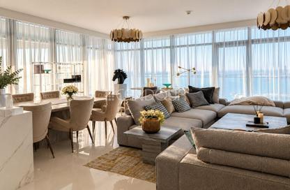 Apartment - 3 Bedrooms - 4 Bathrooms for rent in Beach Vista Tower 1 - Beach Vista - Emaar Beachfront - Dubai Harbour - Dubai