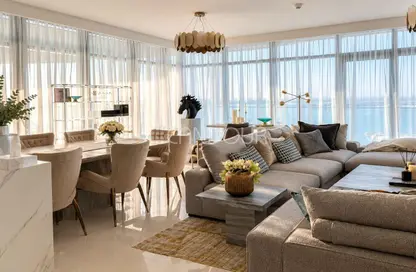Apartment - 3 Bedrooms - 4 Bathrooms for rent in Beach Vista Tower 1 - Beach Vista - Emaar Beachfront - Dubai Harbour - Dubai