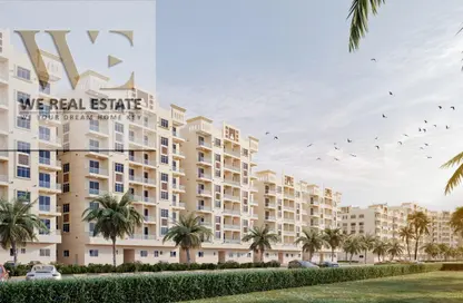 شقة - 2 غرف نوم - 2 حمامات للبيع في قرية الاميرة - الياسمين - عجمان