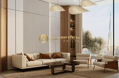 Apartment - 1 - 2 for sale in Binghatti Skyflame 1 - Binghatti Skyflame - Majan - Dubai