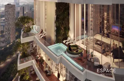 شقة - 2 غرف نوم - 3 حمامات للبيع في مرتفعات القناة - الخليج التجاري - دبي